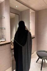 عباية بولكا دوت السوداء | Polka Dot Abaya | عباية سعودية أنيقة
