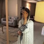 عباية بولكا دوت البيضاء | Polka Dot Abaya | عباية سعودية فاخرة