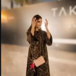 عباية وشاح بنقشة رخامية من DUJE | Marble Scarf Abaya | كريب سعودي فاخر | صناعة سعودية