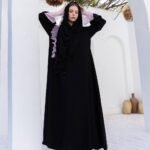 عباية تول وردي فاخرة من DUJE | Pink Tulle Abaya | كريب سعودي فاخر | صناعة سعودية