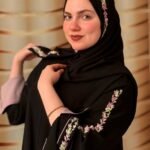 عباية بينك مطرزة من DUJE | Pink Abaya | كريب سعودي فاخر | صناعة سعودية